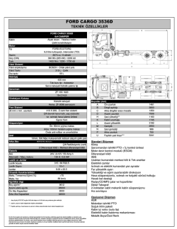 3536D Teknik &Ouml;zellikleri