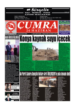 S&uuml;sgelin - &Ccedil;umra 26 Haziran Gazetesi
