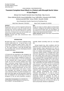 Transient Complete Heart Block in a Patient with Bicuspid Aortic Valve