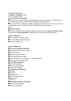 M&uuml;sk&uuml;ler distrofi