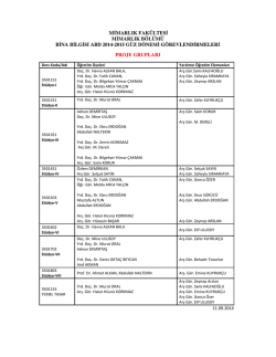 MİMARLIK FAK&Uuml;LTESİ MİMARLIK B&Ouml;L&Uuml;M&Uuml; BİNA BİLGİSİ ABD