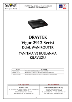 DRAYTEK Vigor 2912 Serisi