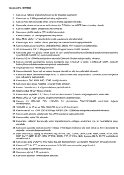 29. Kamerada sistemin kurulacağı yerin topraklamasına entegre