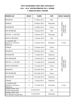 7. Sınıflar