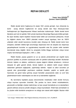 Ian Gough, Refah Devleti (Çev: Kamil Güngör)