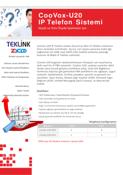 CooVox-U20 IP Telefon Sistemi