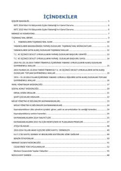 2014 Yılı Faaliyet Raporu