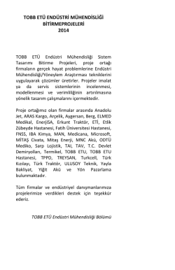 buradan - Endüstri Müh. Bitirme Tasarım