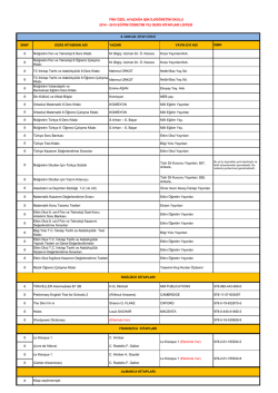 Kitap listesini indirmek i&ccedil;in l&uuml;tfen tıklayınız.