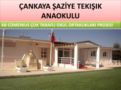 Avrupa Birliği COMENIUS Projesi