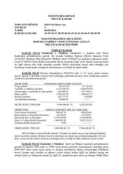 06/05/2014 KARAR SAYILARI