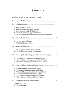 İ&Ccedil;İNDEKİLER