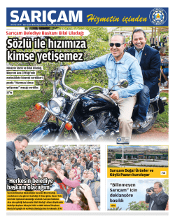 2014-nisan b&uuml;lteni - Sarı&ccedil;am Belediyesi