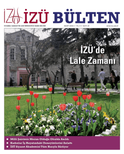 Mart 2014 bülteni - İstanbul Sabahattin Zaim Üniversitesi