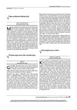 PDF İndir - T&uuml;rkiye Aile Hekimliği Dergisi