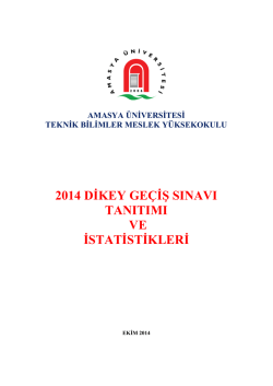 2014 dikey geçiş sınavı tanıtımı ve istatistikleri