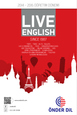 2014-2015 Kış Broş&uuml;r&uuml;