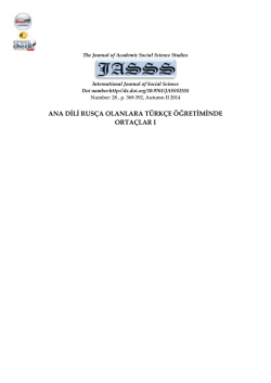 ANA DİLİ RUS&Ccedil;A OLANLARA T&Uuml;RK&Ccedil;E