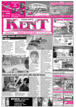 31-10-2014 Tarihli Kent Gazetesi