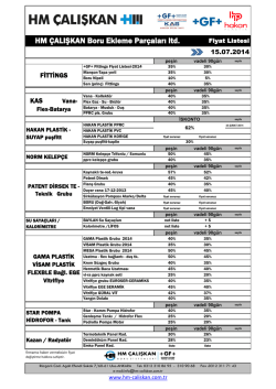 HM &Ccedil;ALIŞKAN Boru Ekleme Par&ccedil;aları ltd.