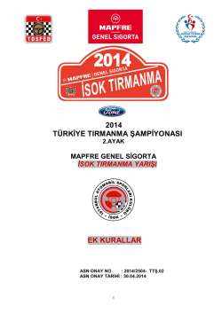 2014 TIRMANMA EK KURALLAR