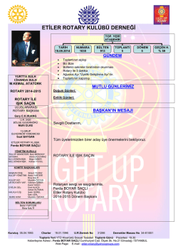 ETĠLER ROTARY KUL&Uuml;B&Uuml; DERNEĞĠ