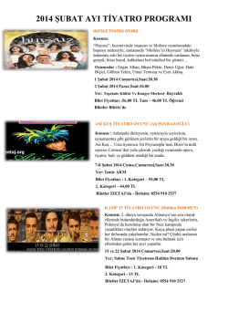 HUYSUZ TİYATRO OYUNU Konusu: &ldquo;Huysuz