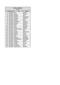 1 130134036 ata &ccedil;oban 2 130999010 barış erkılı&ccedil; 3 130134033
