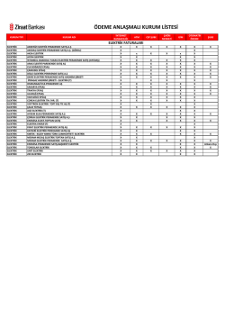 Kurum Listesi