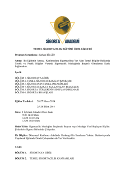5-temel sigortacılık eğitim programı
