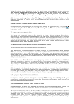 Türkiye İhracatçılar Meclisi (TİM), Aralık ayı ve 2014 geneli