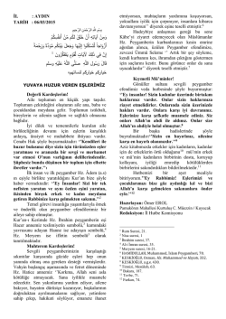 yuvaya huzur veren eşlerimiz