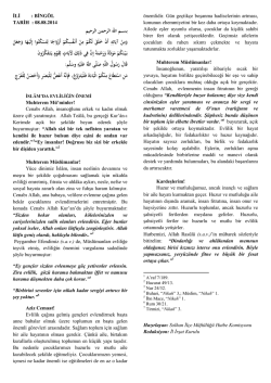 İslamda Evliligin &Ouml;nemi