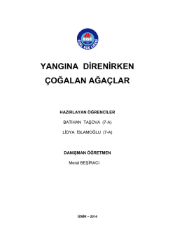 yangına direnirken çoğalan ağaçlar