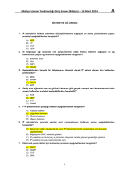 Sistem ve Ağ