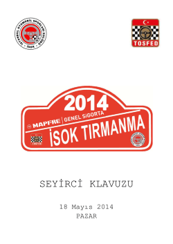 4-2014 SEYİRCİ -BI&Ccedil;KIDERE Y&Ouml;NLENDİRME