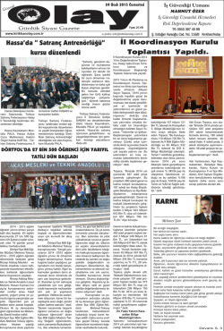 Mizanpaj 1 - Kırıkhan Olay