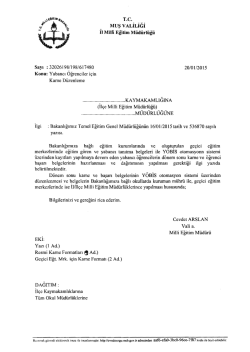 Duyuru İ&ccedil;in Tıklayınız.