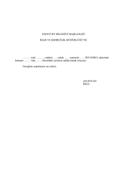 Tadilat Dilek&ccedil;esi