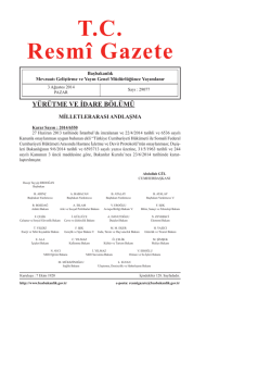 T.C. Resm&icirc; Gazete
