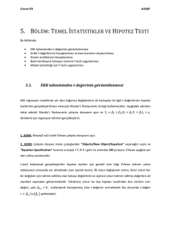 5. B&Ouml;L&Uuml;M: TEMEL İSTATİSTİKLER VE HİPOTEZ TESTİ