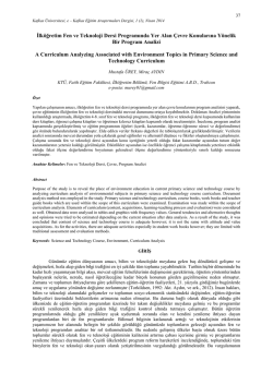 Tam Metin PDF - Kafkas &Uuml;niversitesi