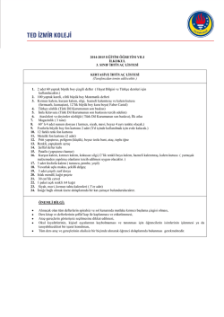 TÜRK EĞİTİM DERNEĞİ GENEL MERKEZİNE