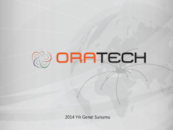 Slayt 1 - Oratech
