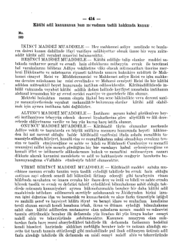 K&acirc;tibi adil kanununun bazı mcvadinin tadili