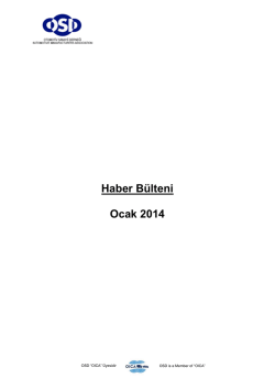 Haber B&uuml;lteni Ocak 2014