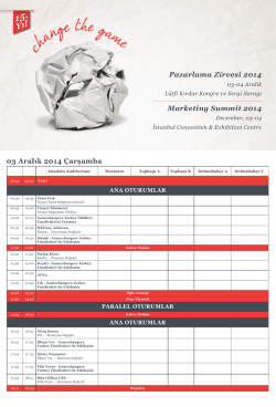 03 Aralık 2014 &Ccedil;arşamba