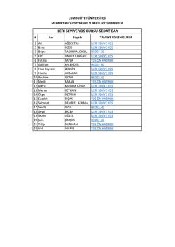 ileri seviye yds kursu-sedat bay - C&Uuml;SEM