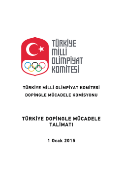 türkiye dopingle mücadele talimatı
