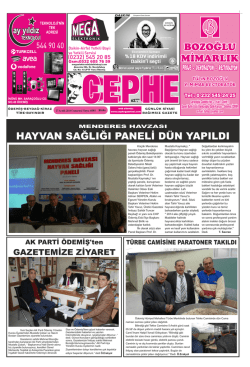 27.12.2014 Tarihli Cephe Gazetesi